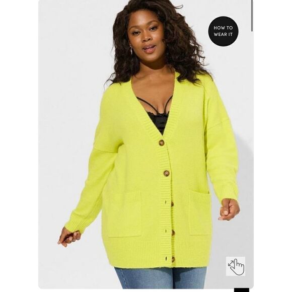 Torrid plus size 2/3 vegan cashmere sweater & no doubt rock band shirt - Picture 2 of 10